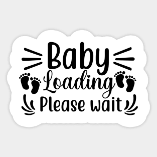 Baby Loading Please Wait Sticker